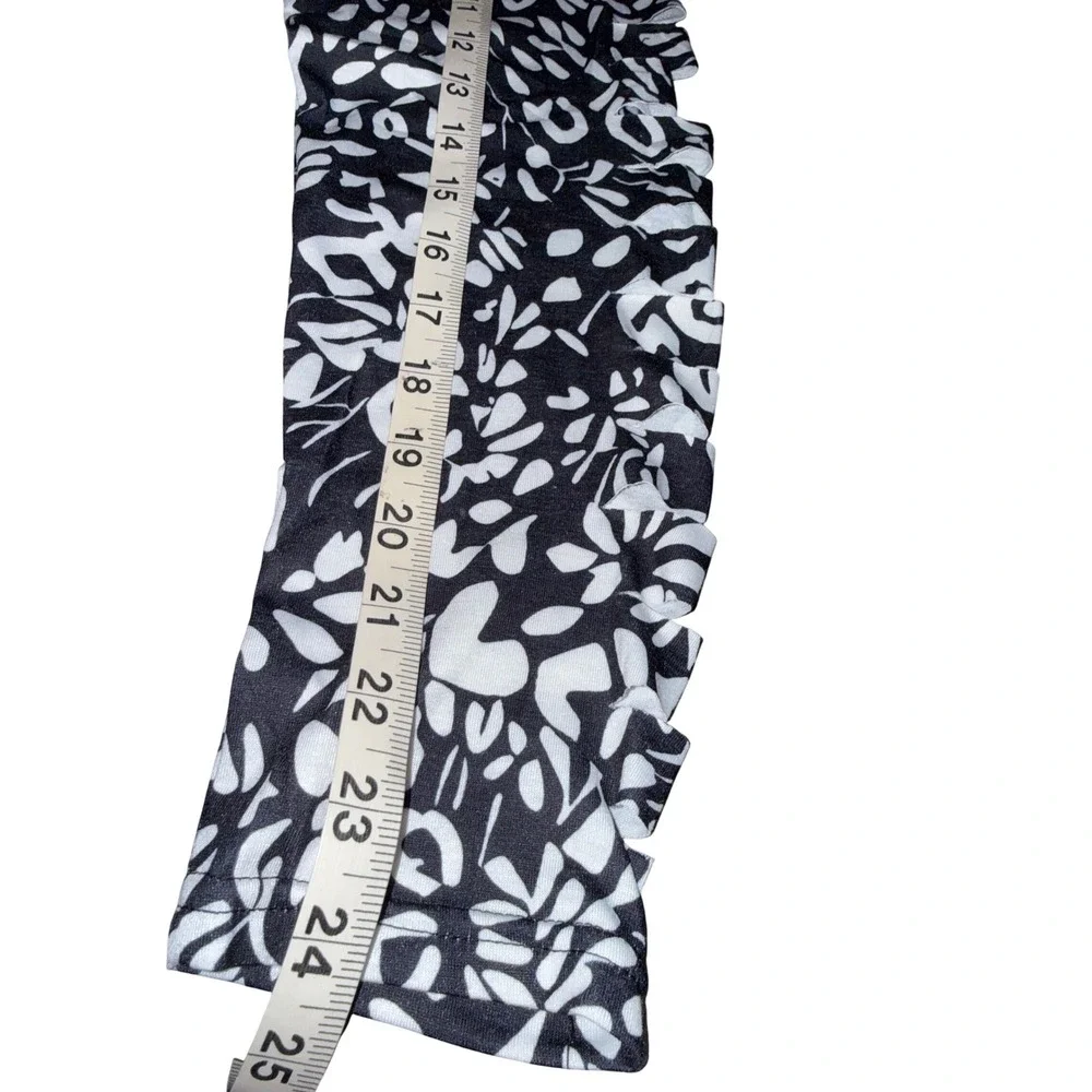 Aerosmith Steven Tyler Fringe Top Black White Cut Sleeve Rock Band XL Ladies - Picture 6 of 8